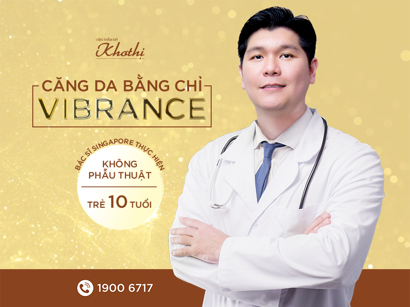 Căng da mặt bằng chỉ châm cứu Vibrance